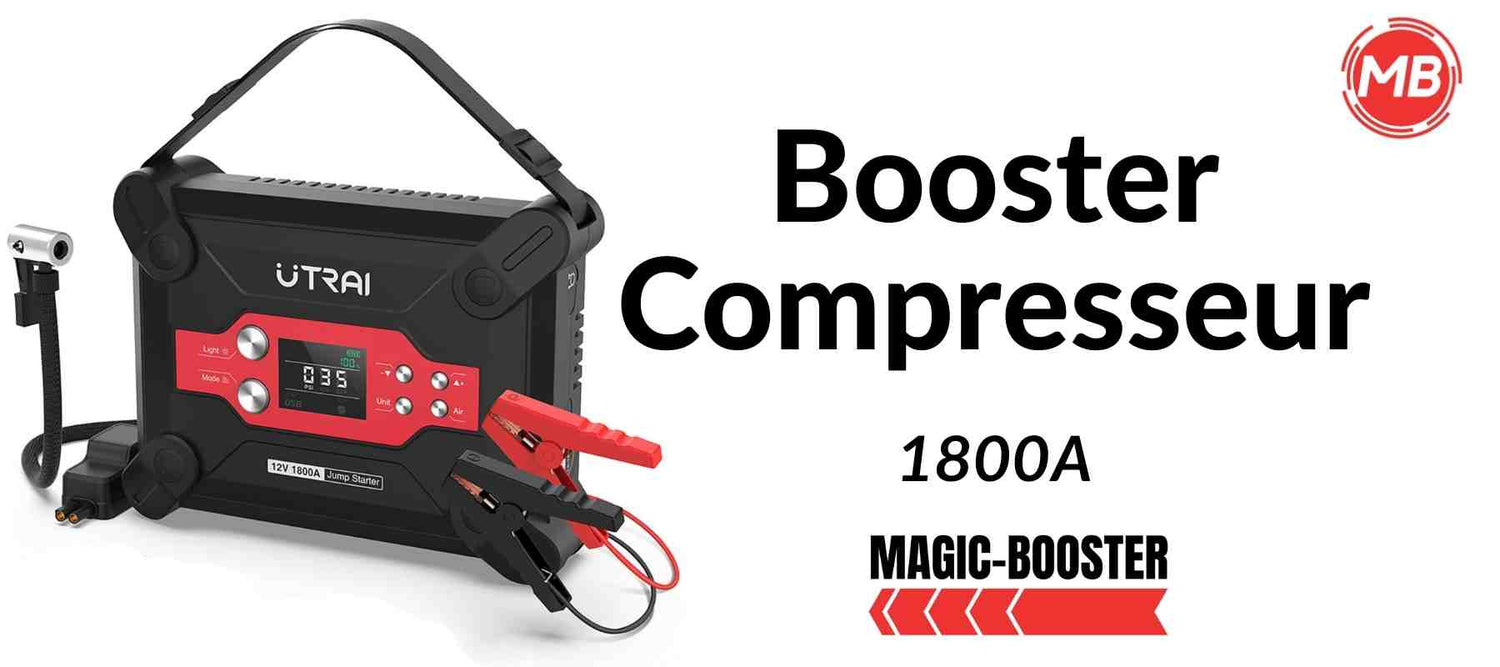 booster battterie compresseur gonfleur