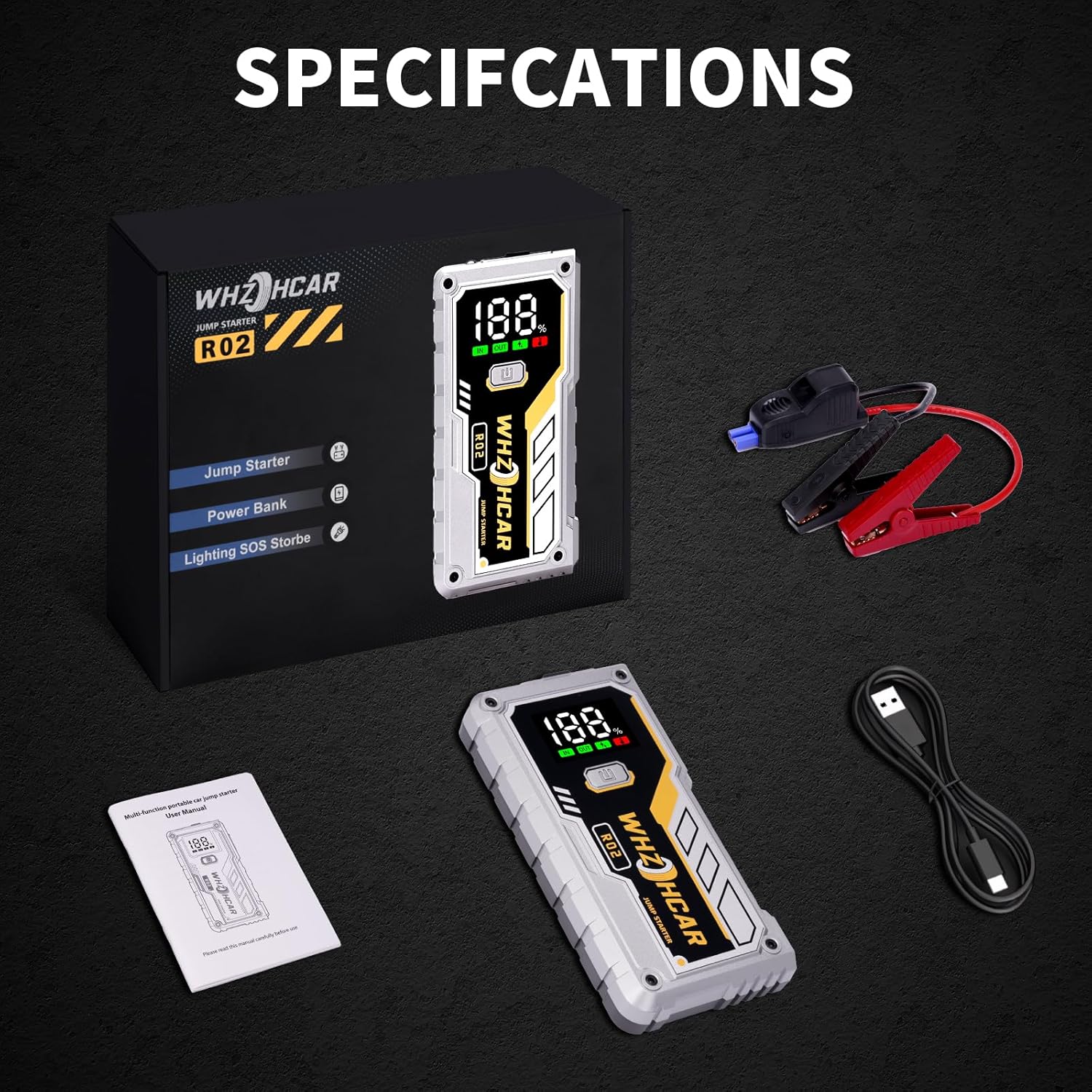 Booster Batterie Moto Scooter Lithium 12V | Compact et Léger