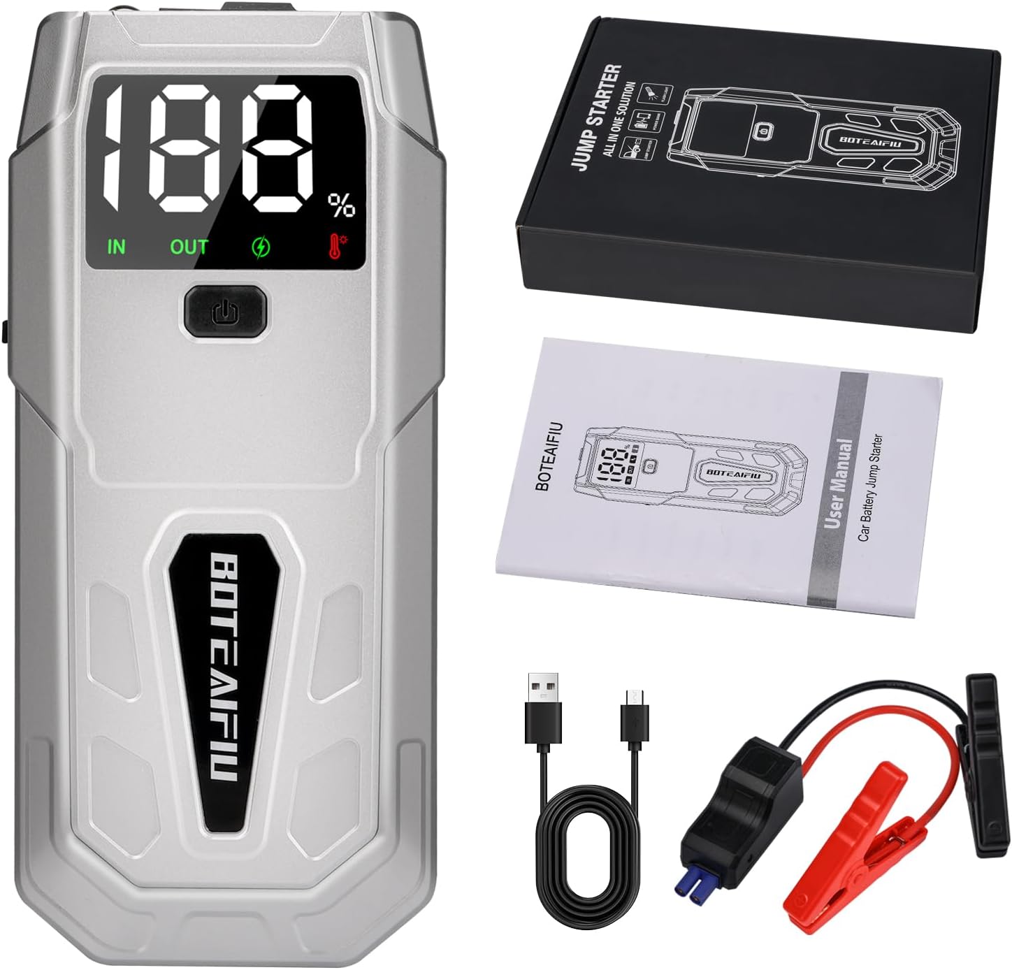 Booster Batterie Moto Mini 12V 5000A | Charge Rapide