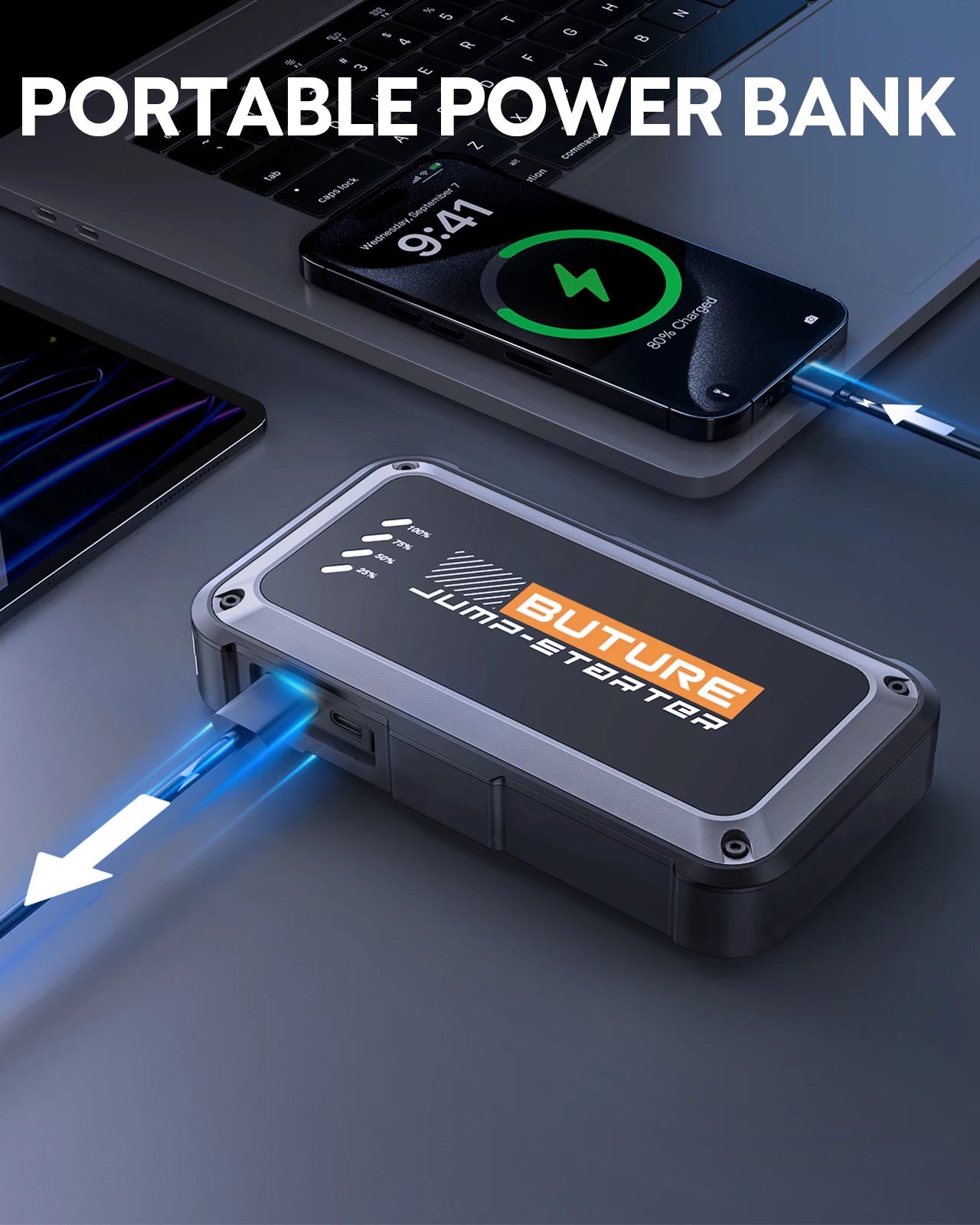 Booster Batterie 12V 3000A | Recharge Rapide