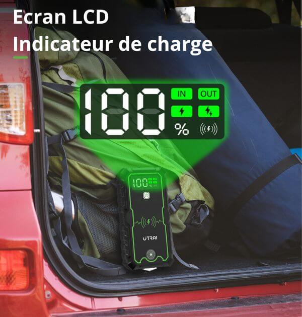 Booster Démarrage Voiture 4000A | Compact et Puissant