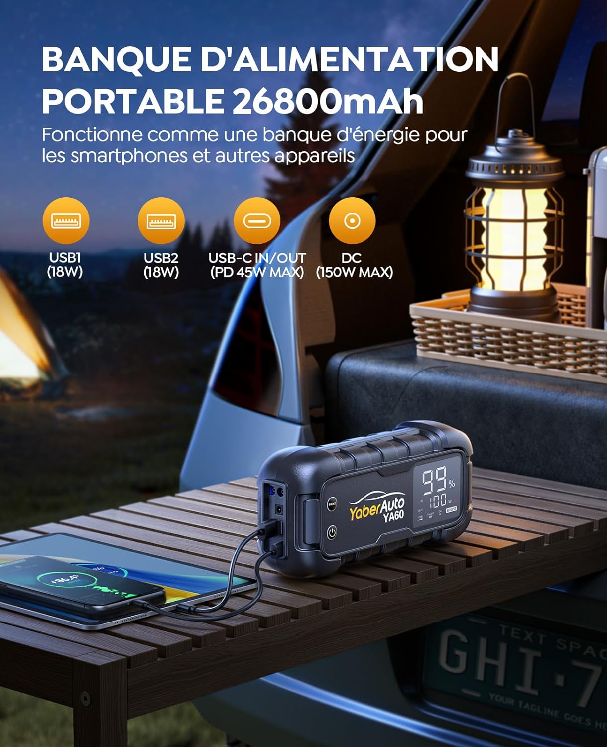 Booster Batterie Professionnel 6000A | Ultra Puissant 12/24V