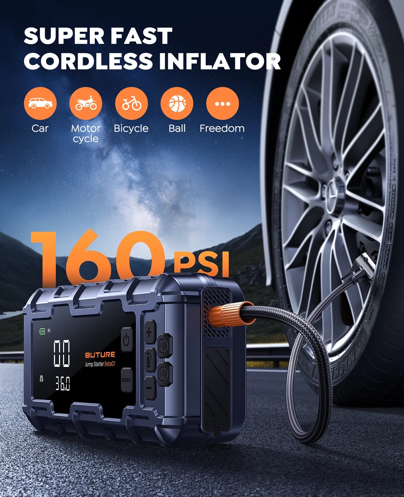 Booster Batterie Diesel Pro 6000A | Puissance Extrême 12V