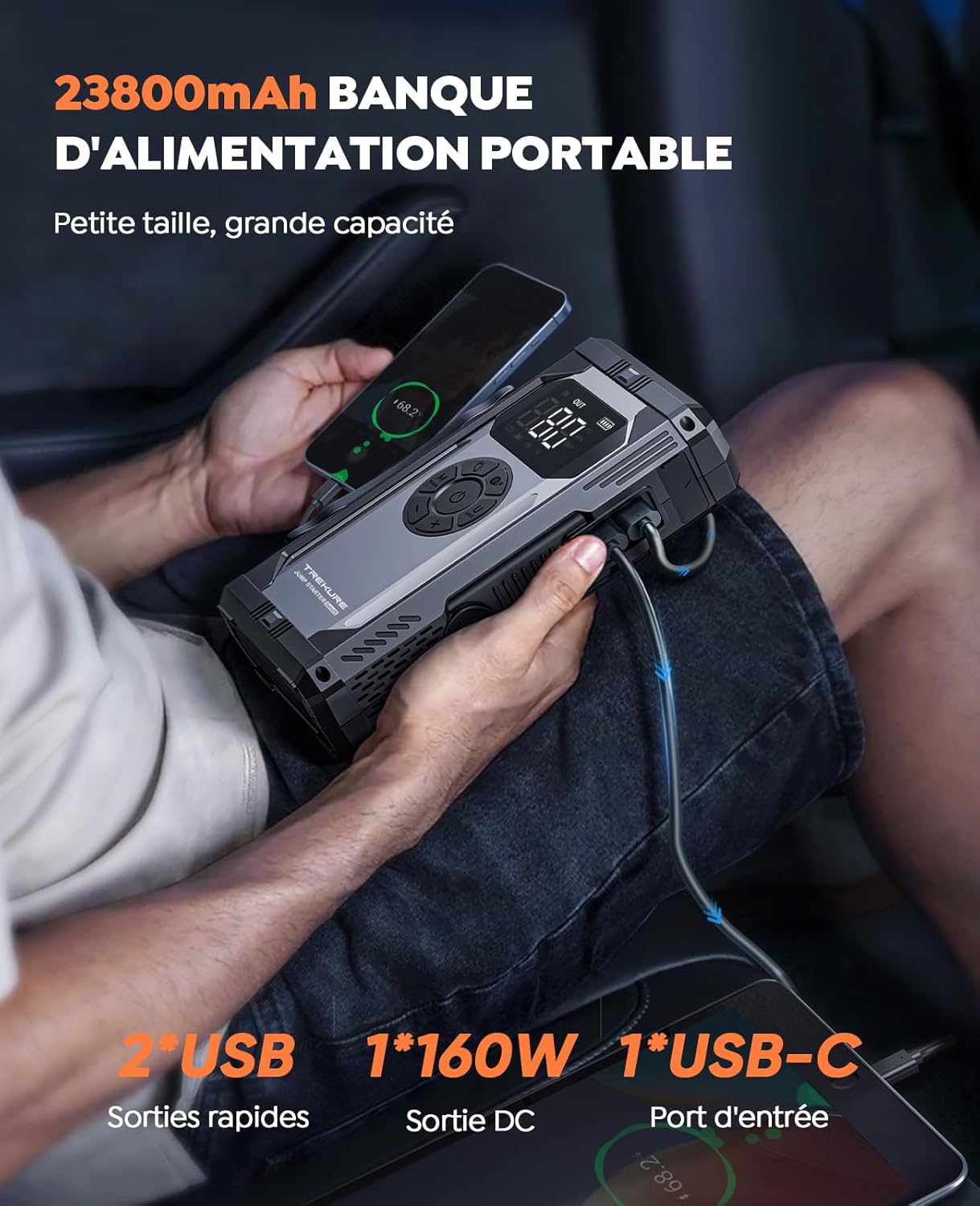 Booster Batterie Professionnel 4000A | Camionnette Robuste