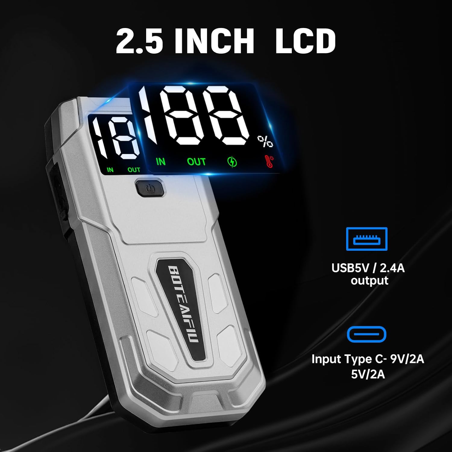 Booster Batterie Moto Mini 12V 5000A | Charge Rapide