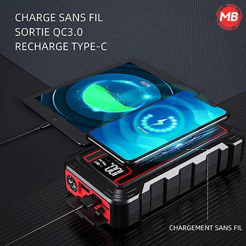 Booster Batterie Professionnel 2500A | Intelligent 12V