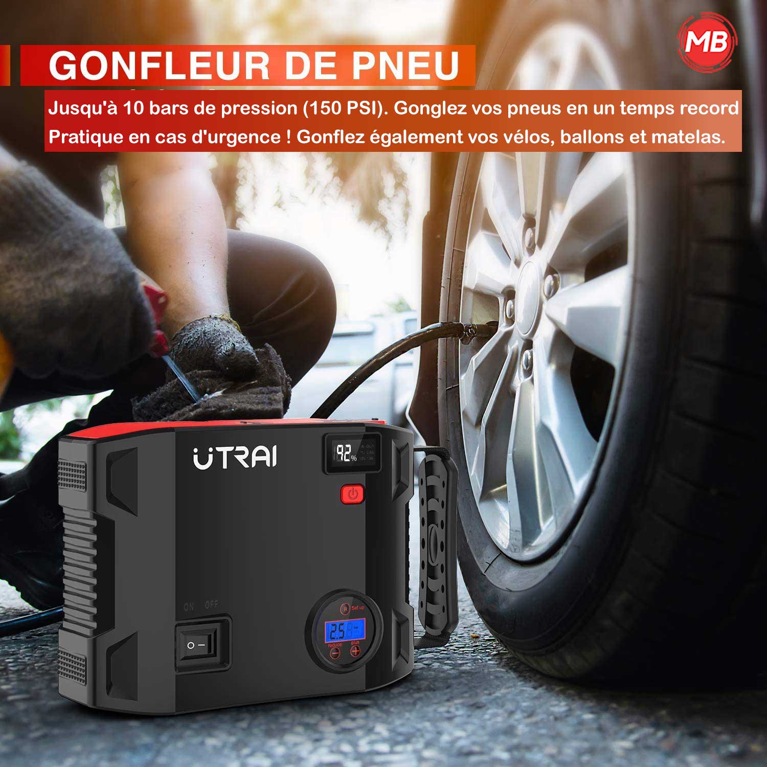 Booster Batterie Professionnel 2000A | Avec Compresseur