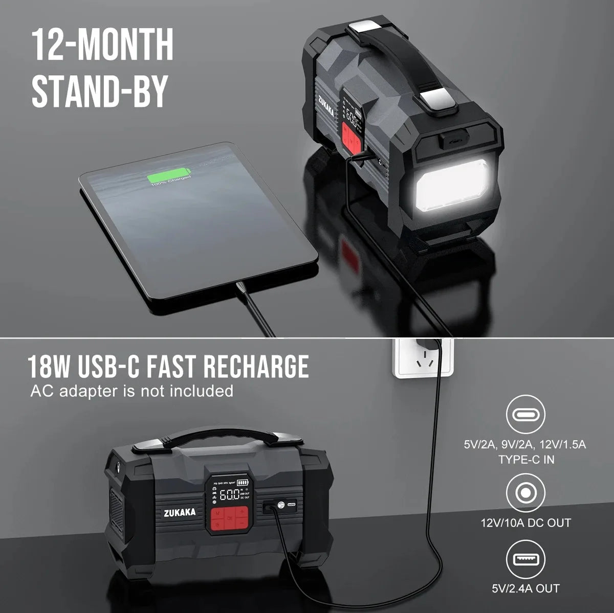 Booster Batterie Voiture 4000A | Puissance et Gonfleur Pneus