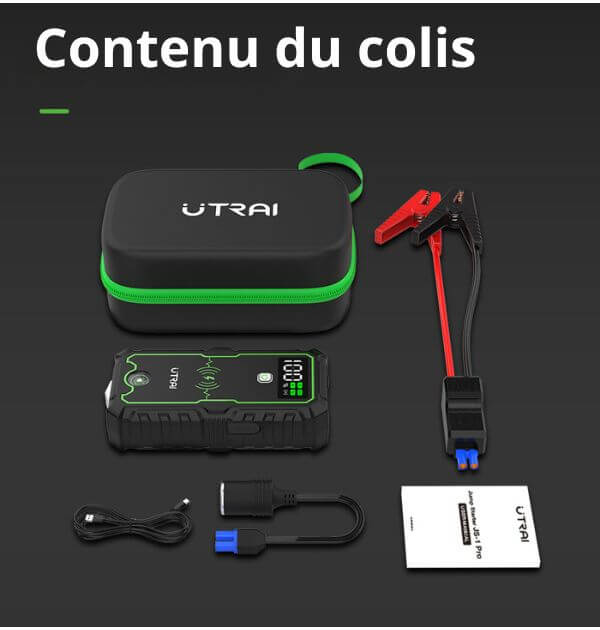 Booster Démarrage Voiture 4000A | Compact et Puissant