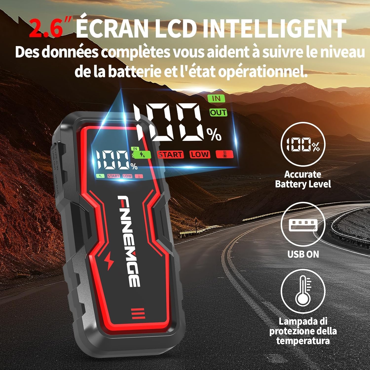Booster Batterie Automobile 4000A | Ultra Résistant
