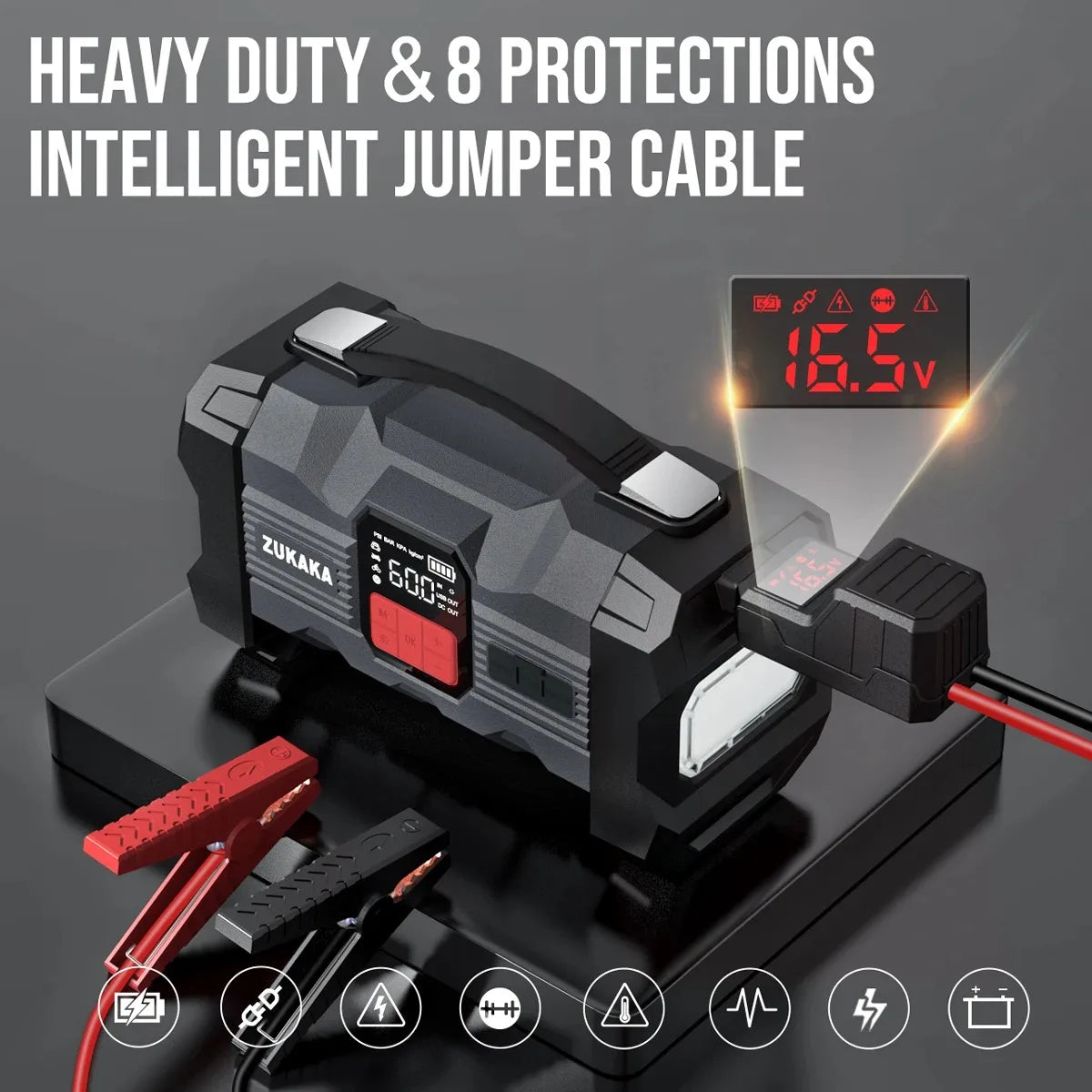 Booster Batterie Voiture 4000A | Puissance et Gonfleur Pneus