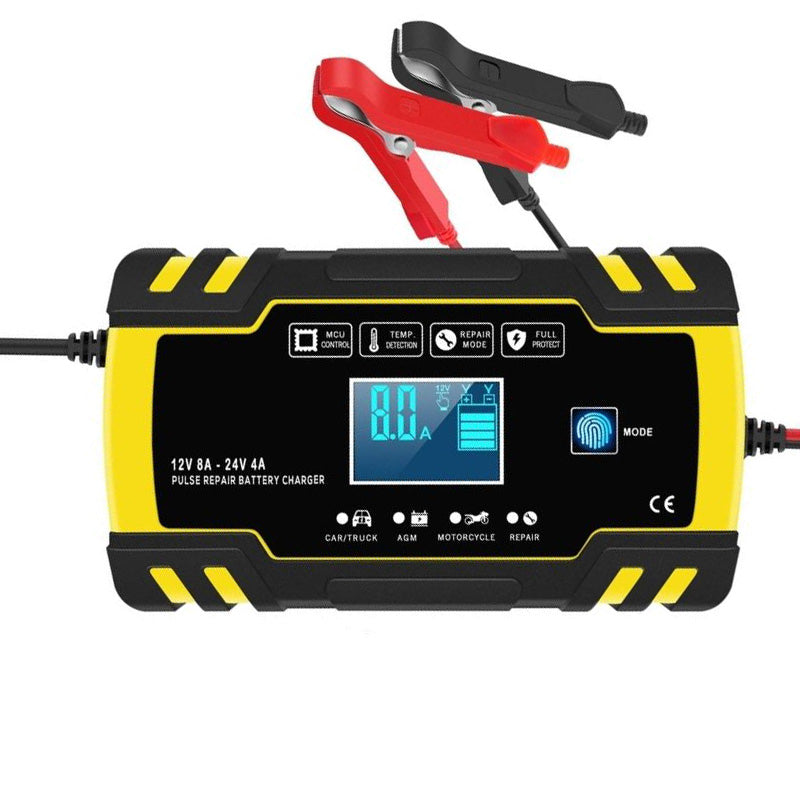 Chargeur Batterie Voiture 12V-24V 8A