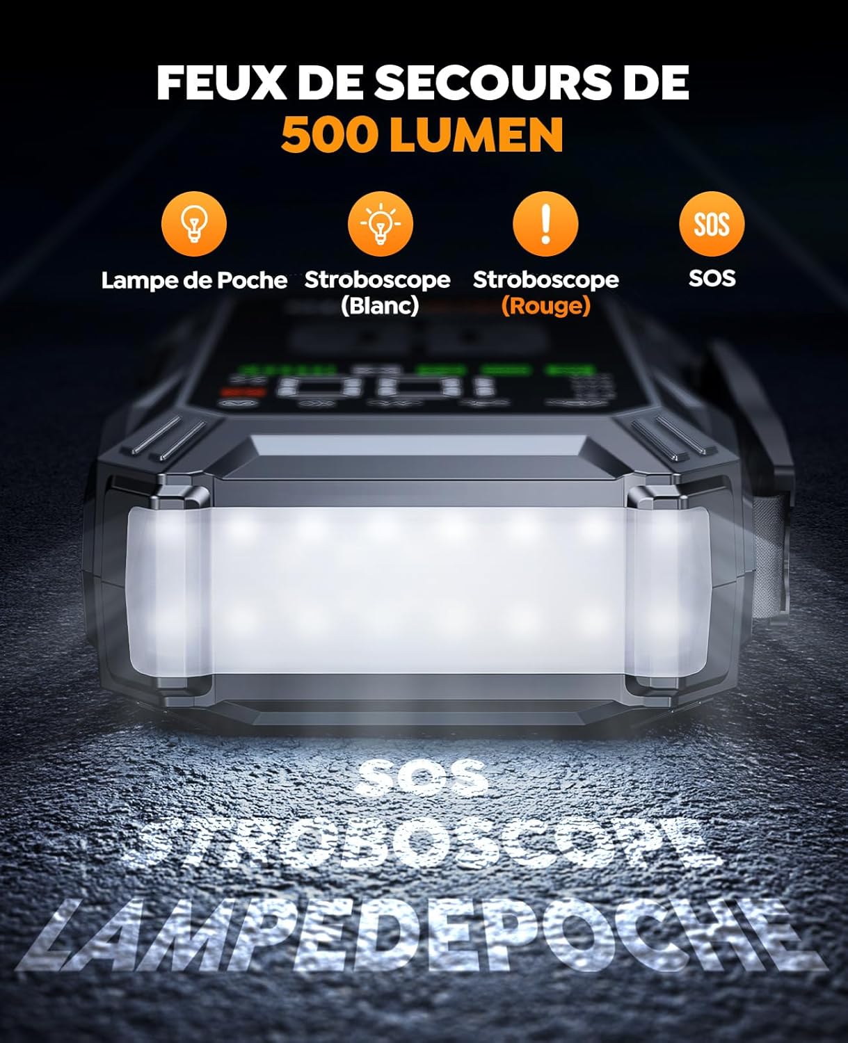 Booster Batterie Moto Lithium 5500A | Démarrage Puissant Tous Modèles