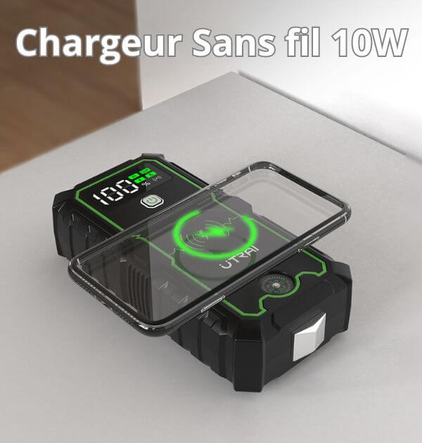 Booster Démarrage Voiture 4000A | Compact et Puissant