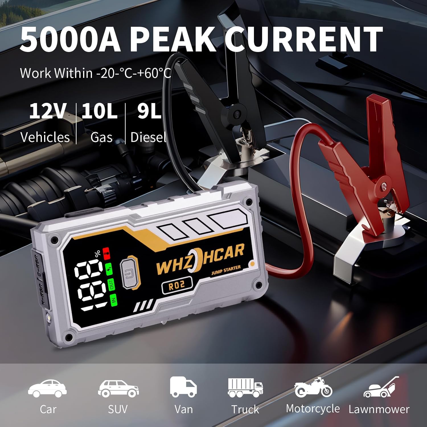 Booster Batterie Moto Scooter Lithium 12V | Compact et Léger