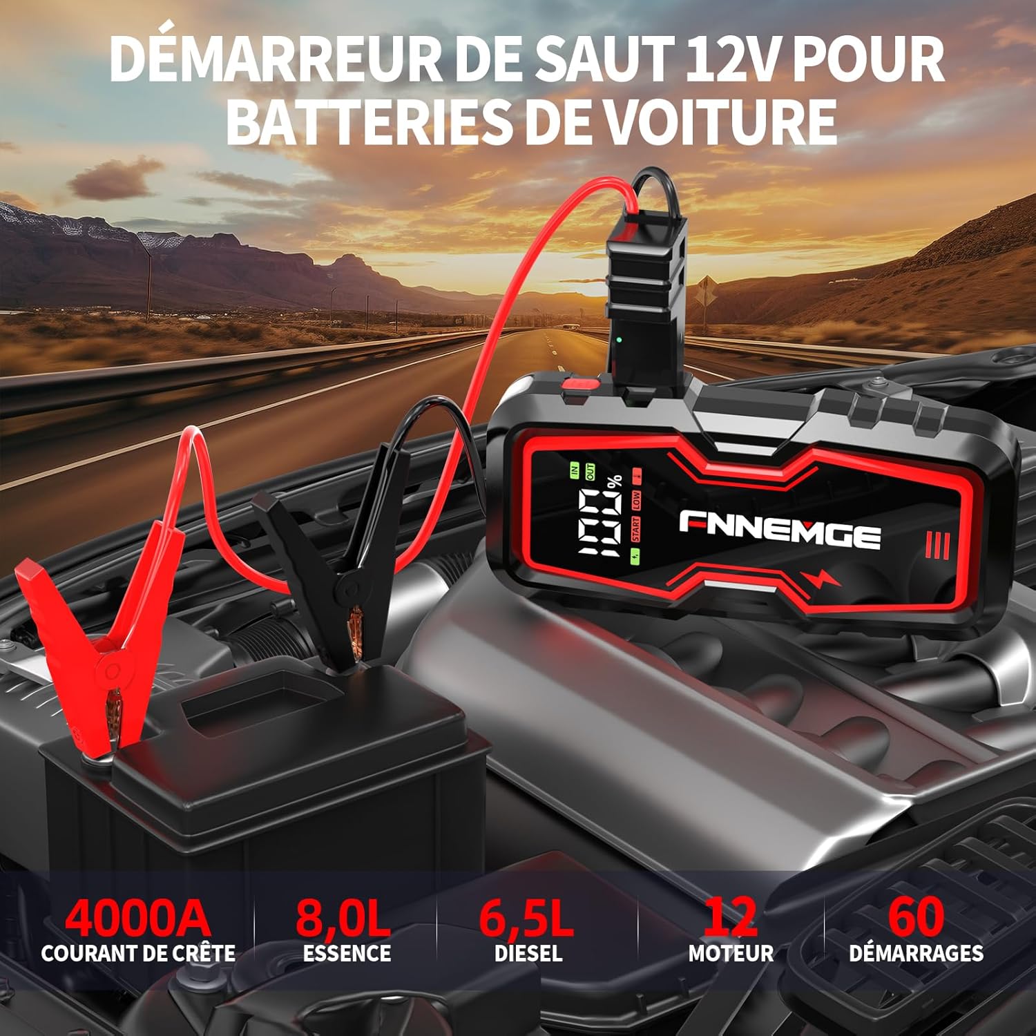 Booster Batterie Automobile 4000A | Ultra Résistant