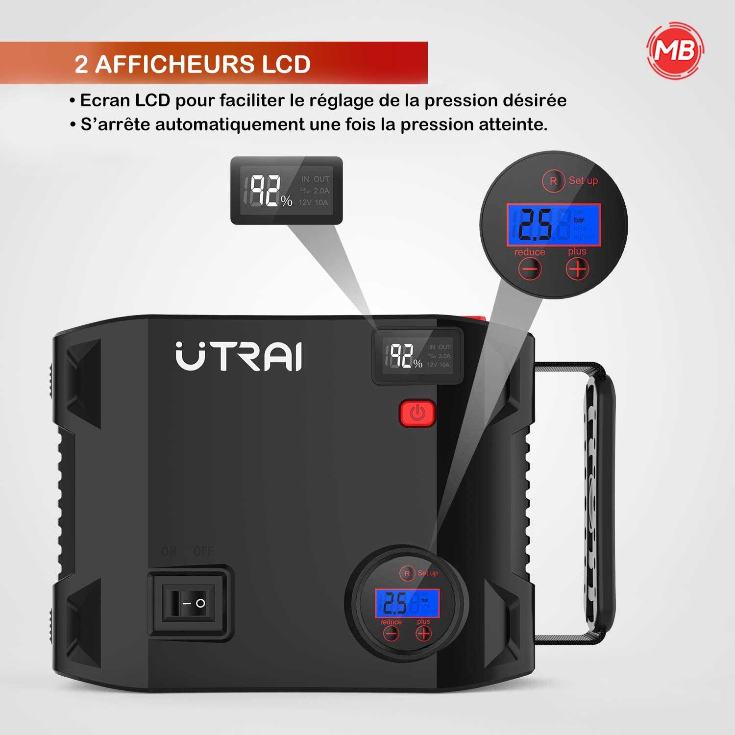 Booster Batterie Professionnel 2000A | Avec Compresseur