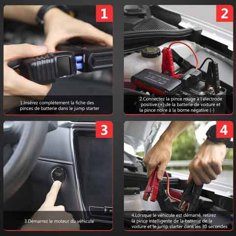 Booster Automobile 2500A | Haute Capacité 12V