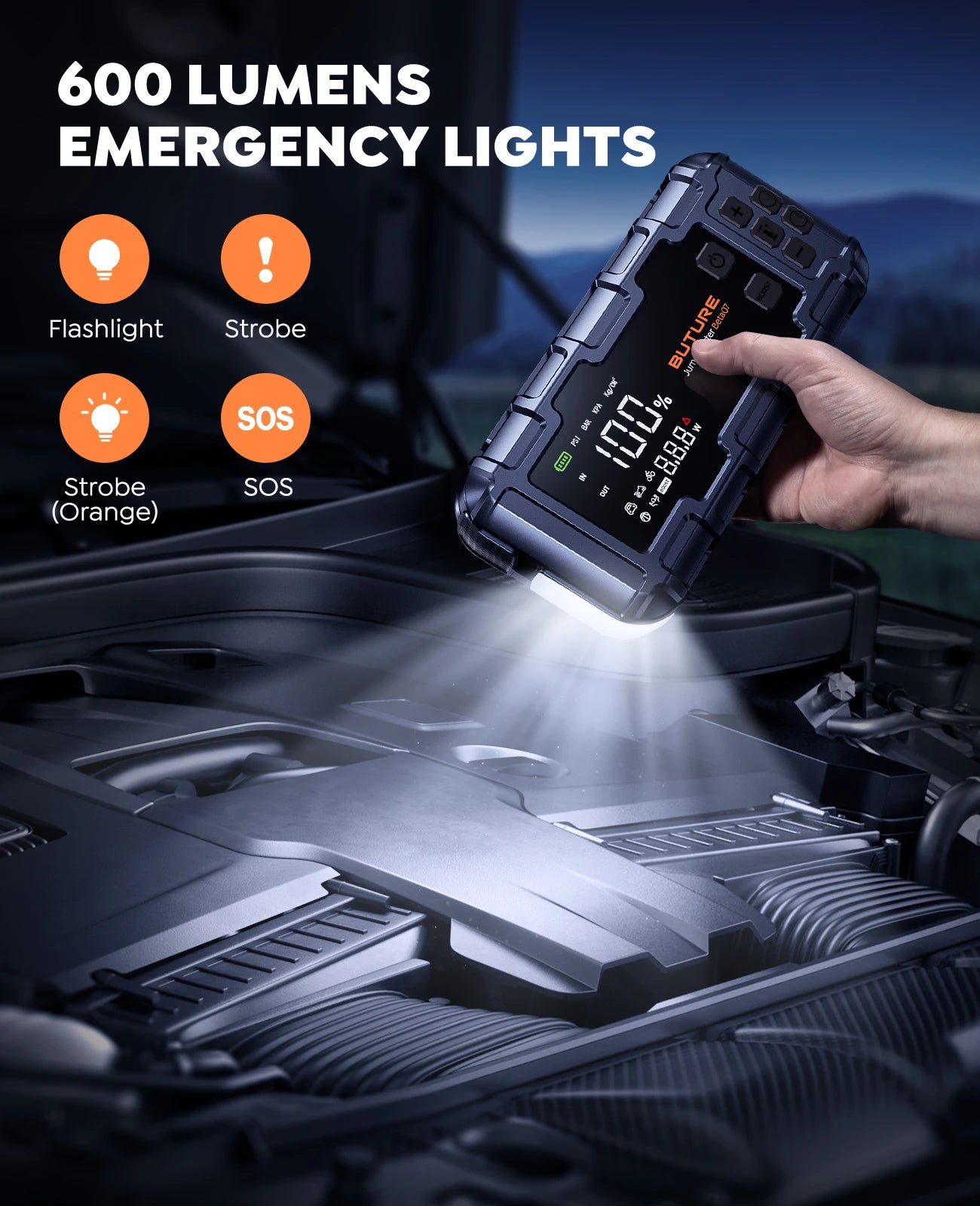 Booster Batterie Diesel Pro 6000A | Puissance Extrême 12V