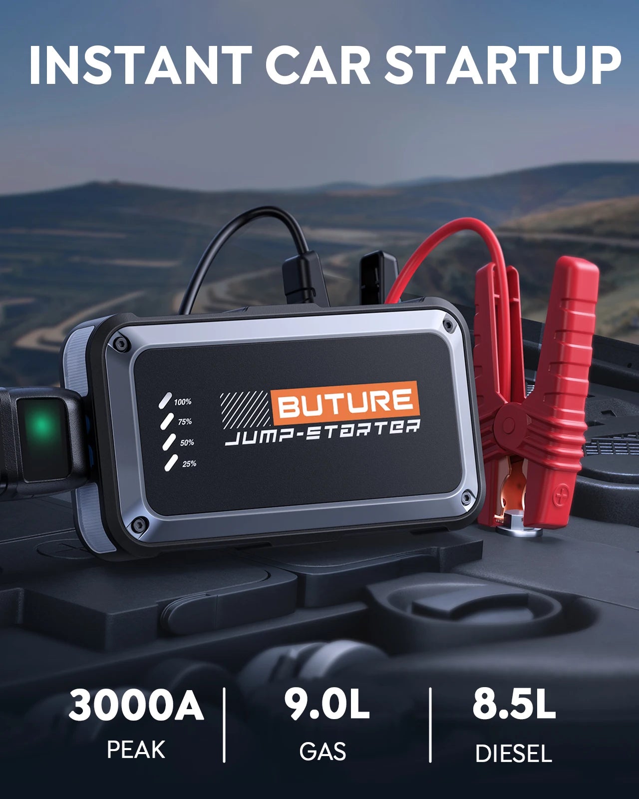 Booster Batterie 12V 3000A | Recharge Rapide