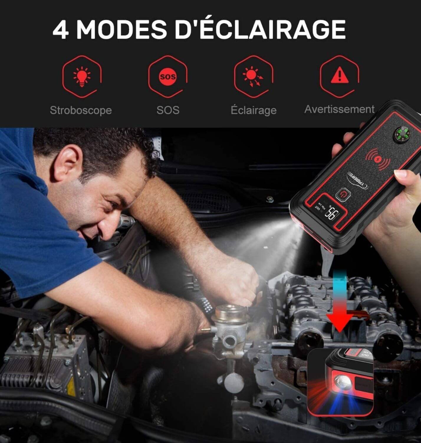 Booster Batterie Professionnel 2500A | Intelligent 12V