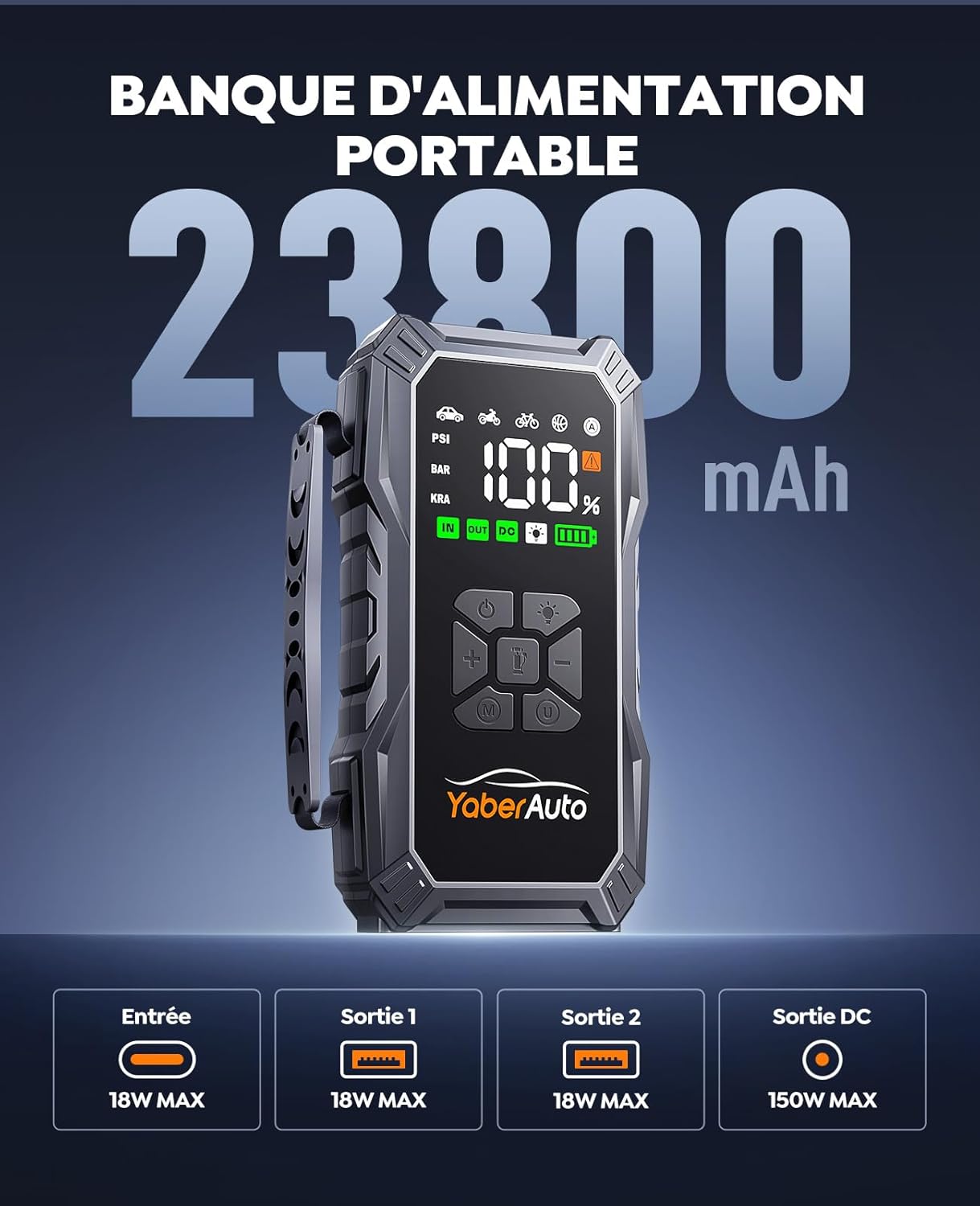 Booster Batterie Moto Lithium 5500A | Démarrage Puissant Tous Modèles