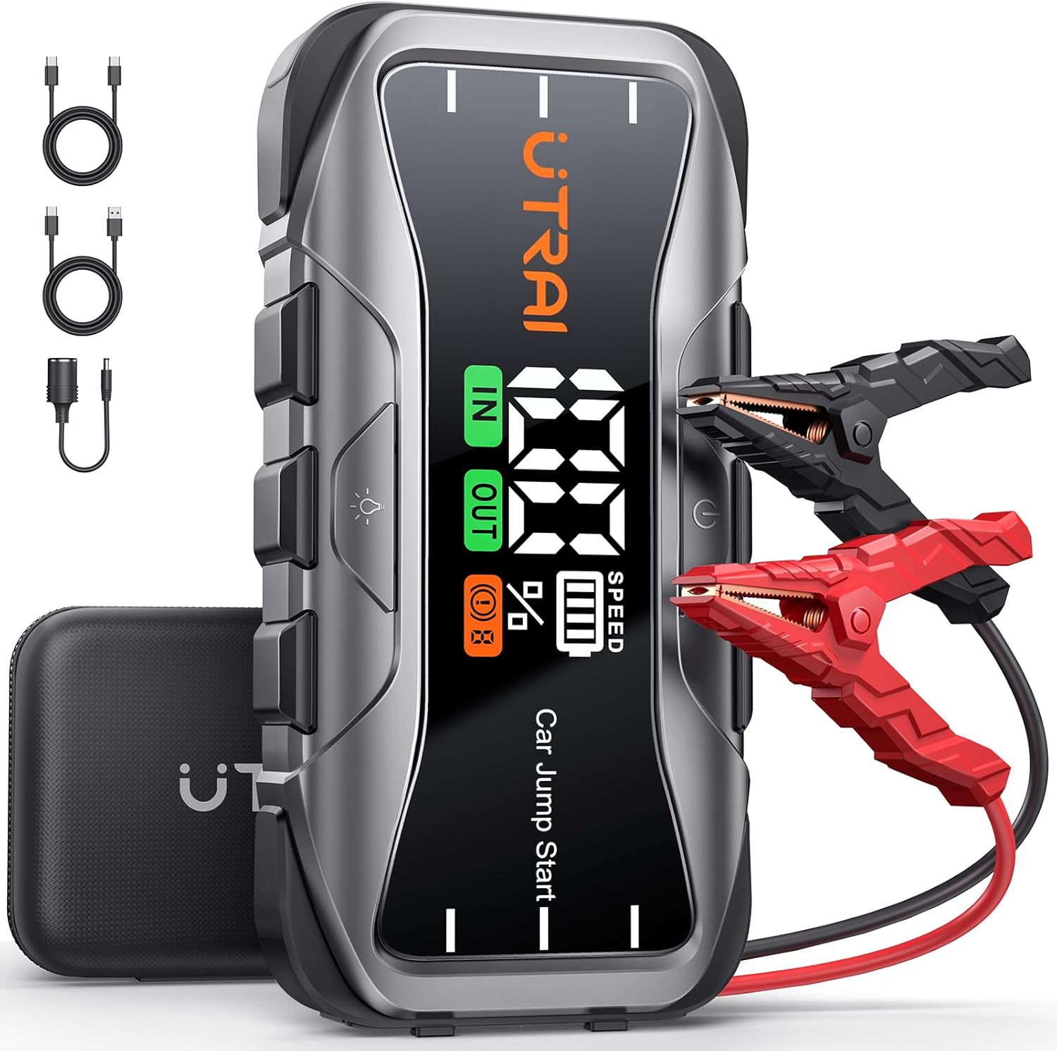 Booster Batterie Voiture 6000A | Démarrage Instantané 12V