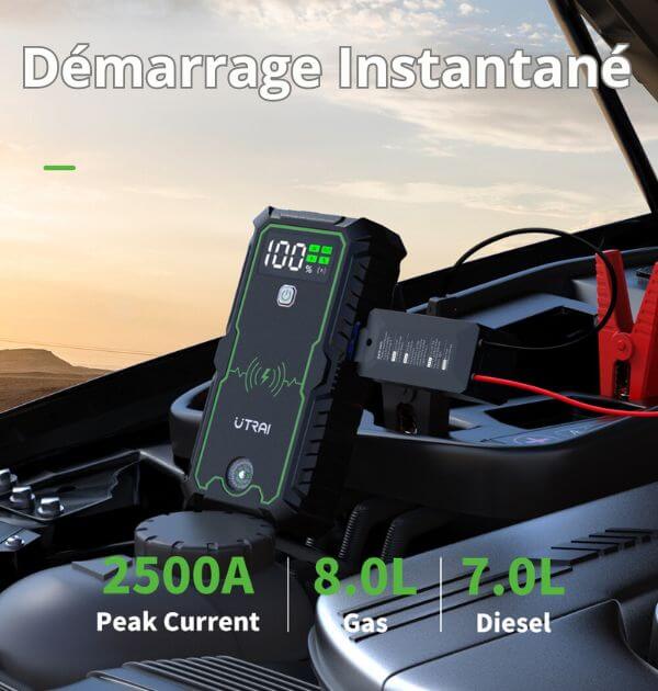 Booster Démarrage Voiture 4000A | Compact et Puissant